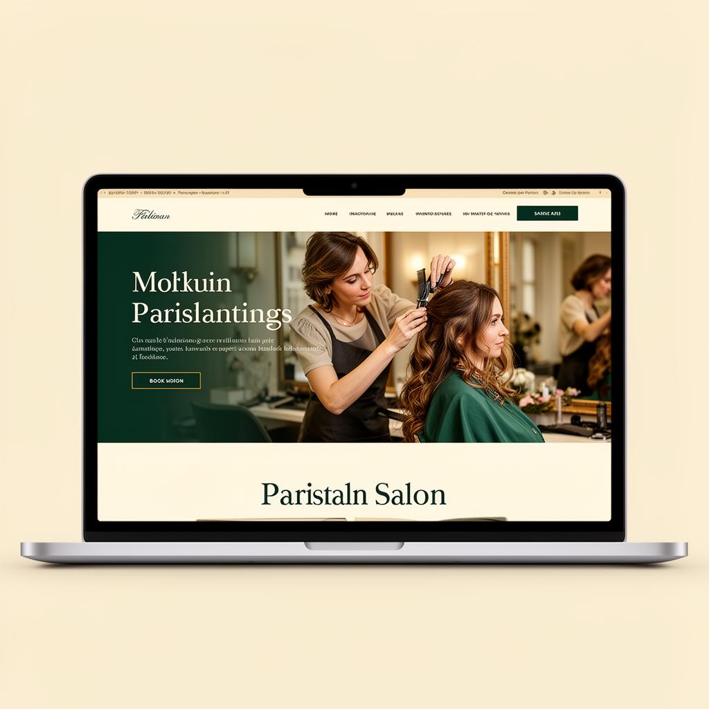 Site web réalisé pour Maison Parisienne — Salon de coiffure